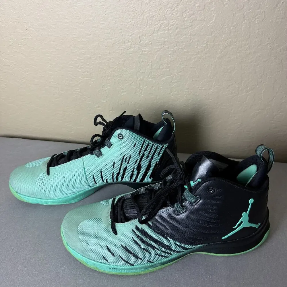 Nike Air Jordan Super.Fly 5 Blue Glow Black Basketball Shoes Men’s 12.5